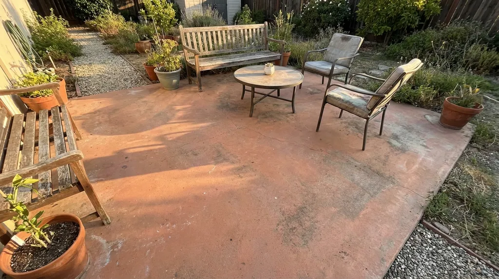 Colored and stained concrete finished surface in Washington DC