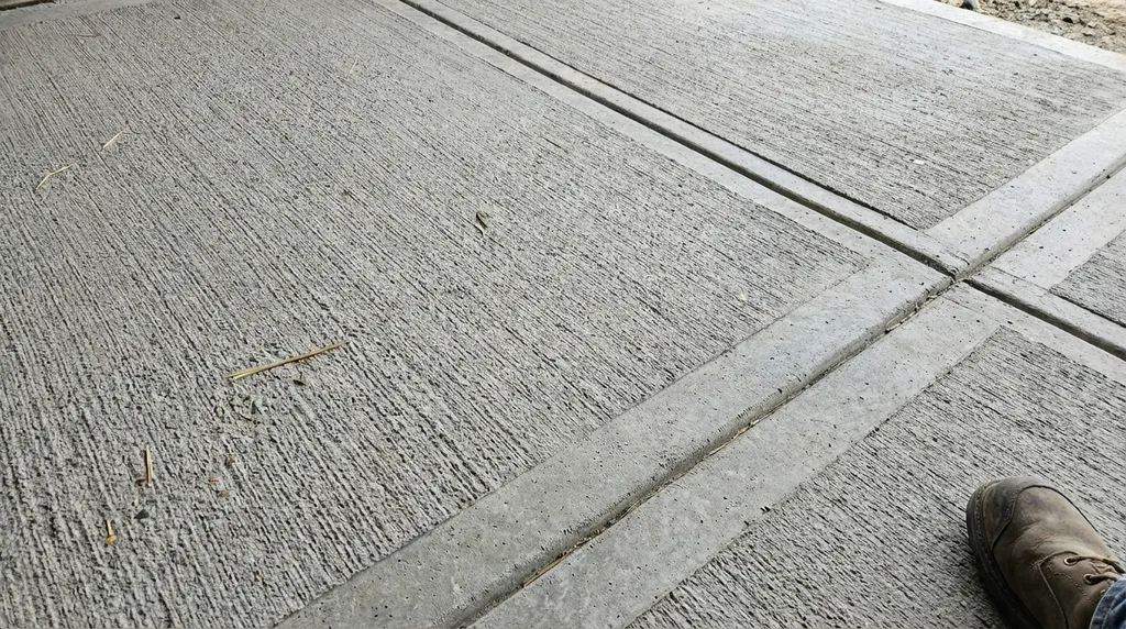 Concrete barn pad finishing and troweling in Washington DC area