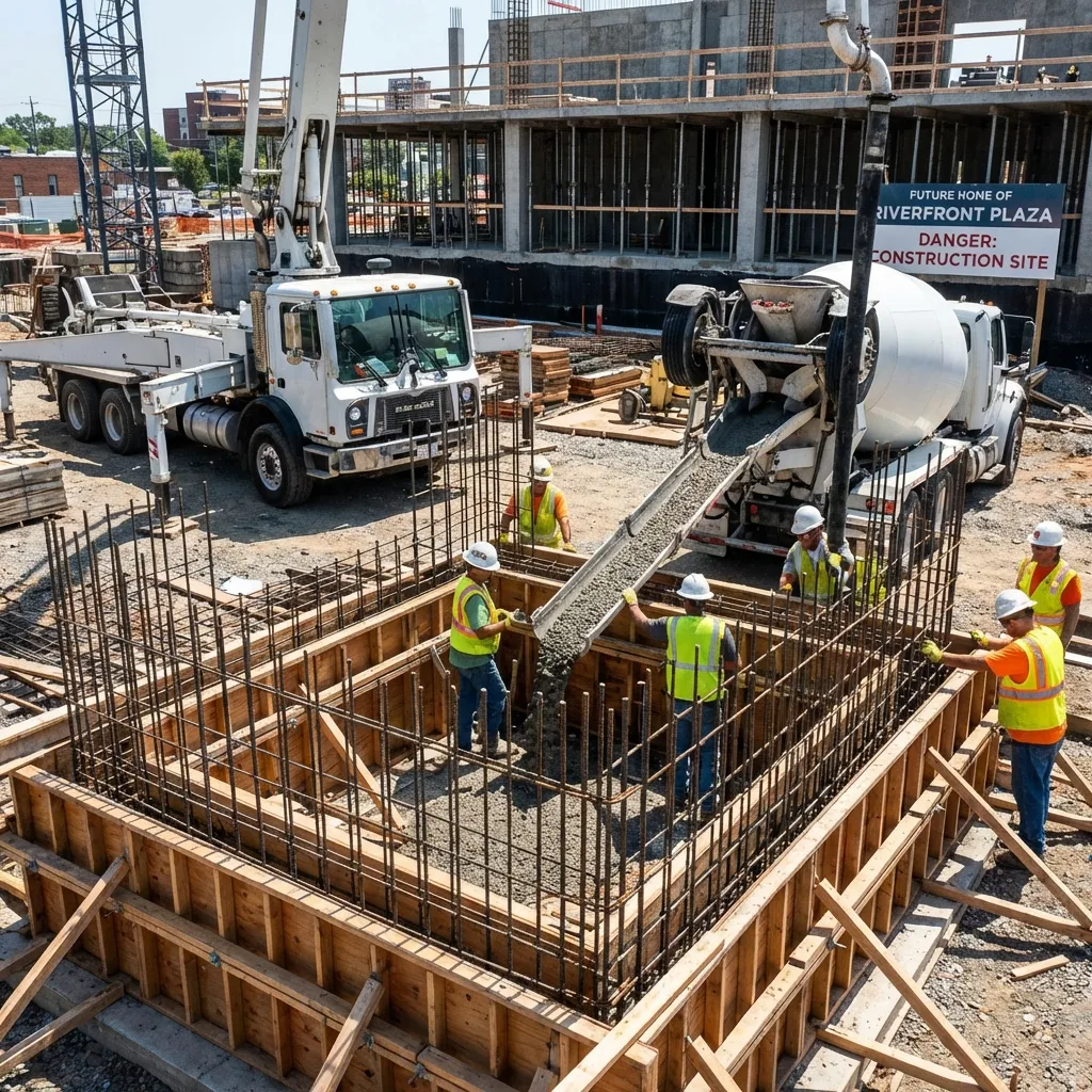 Concrete foundation work in Washington DC