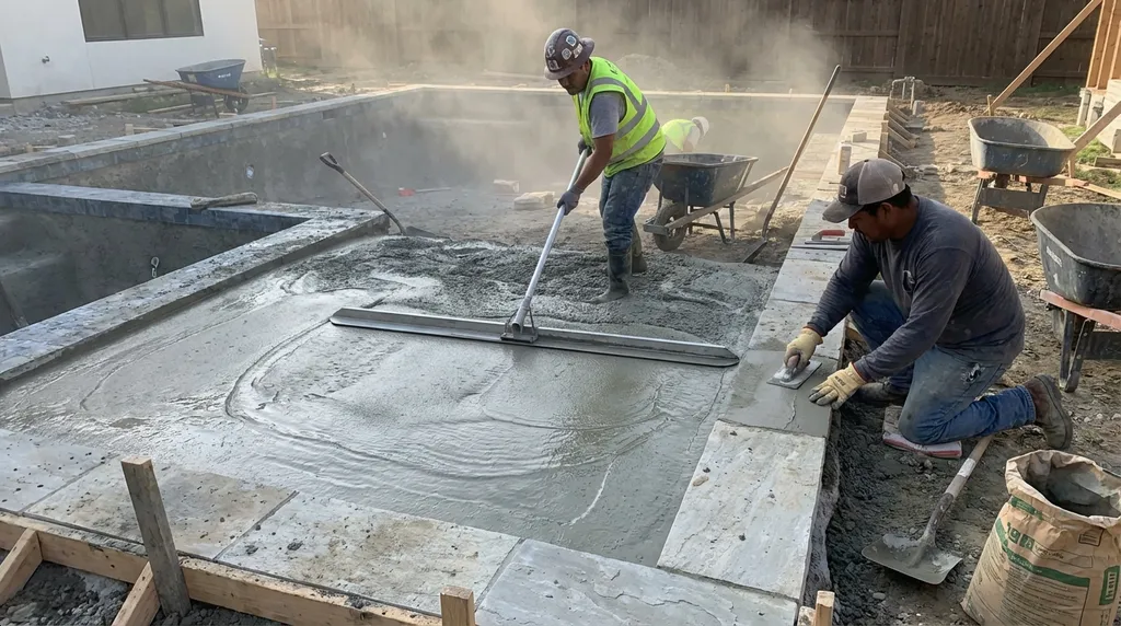 Concrete pool deck installation in Washington DC
