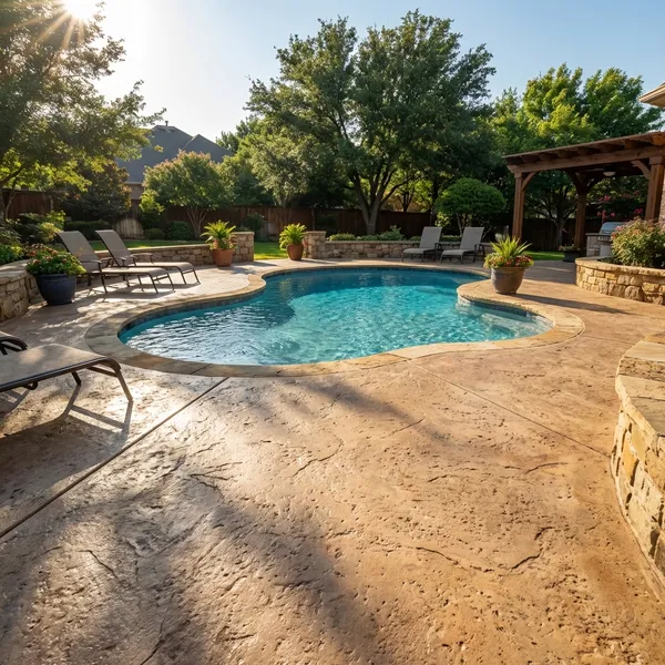 Concrete pool deck in Washington DC