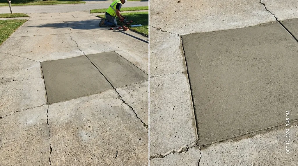 Finished concrete repair in Washington DC
