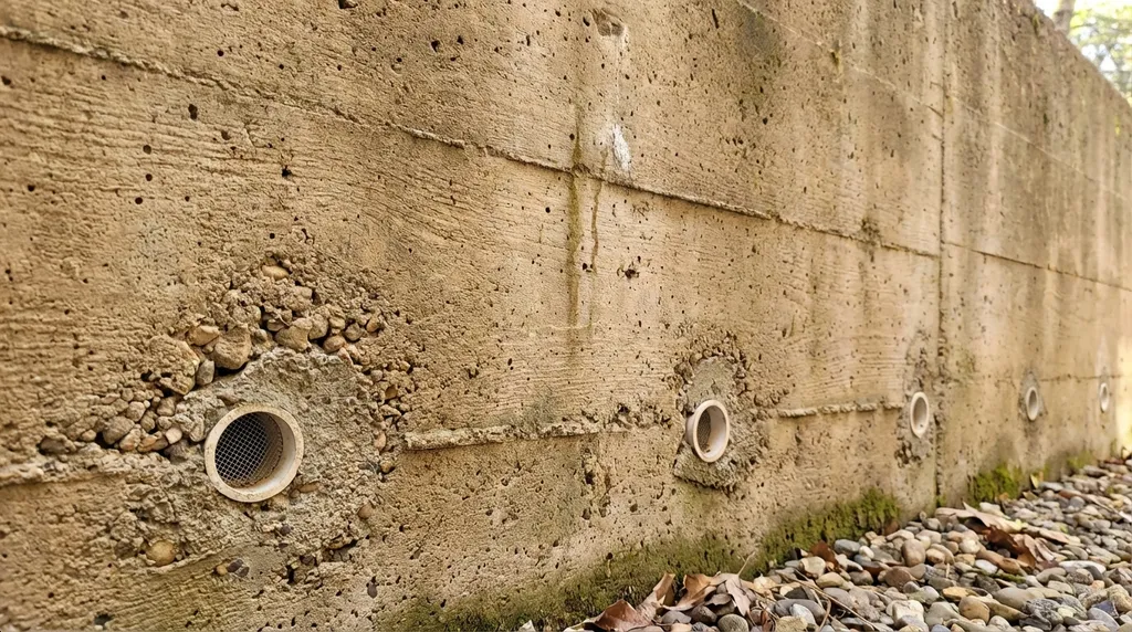 Concrete retaining wall forming in Washington DC
