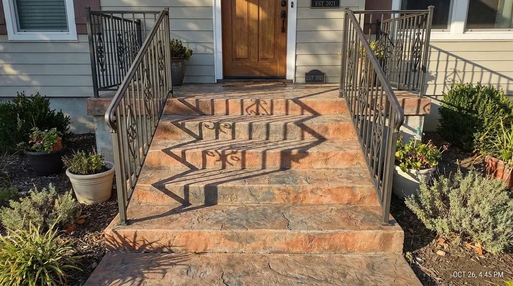Finished concrete stairs and steps in Washington DC